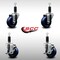 Service Caster 3.5'' SS Solid Poly Wheel Swivel 1-1/8'' Expanding Stem Caster Set 2 Brakes, 4PK SCC-SSEX20S3514-SPUS-2-TLB-2-118 - alternate 5